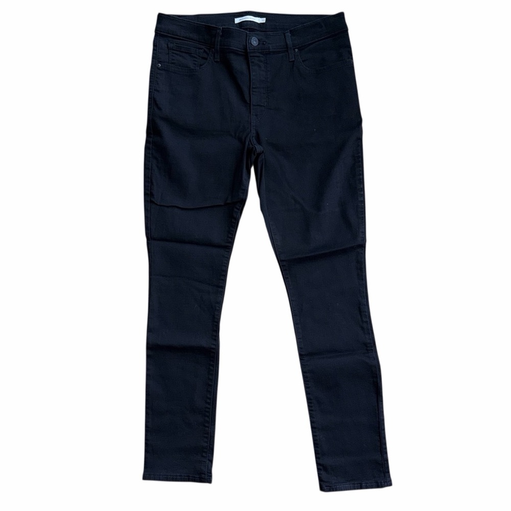 Levis 311 Shaping Skinny Jeans Women’s Size 31 Black High Rise Stretch Denim
